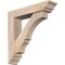 Ekena Millwork Balboa Traditional Smooth Bracket w/ Offset Brace, Douglas Fir, 5 1/2"W x 24"D x 24"H BKT0604X24X24BOA01SDF - alternate 1